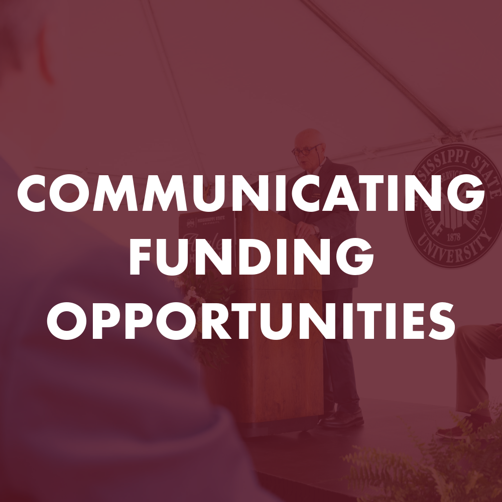 Communicating Funding Opportunities